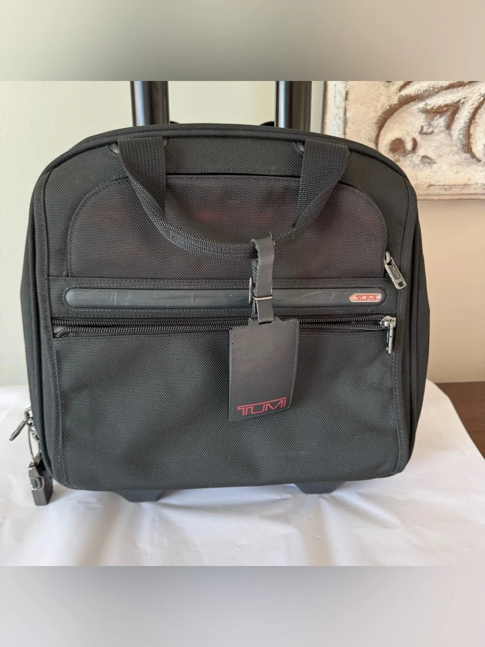 TUMI Rolling Suitcase with Handle for Under Airplane Seat